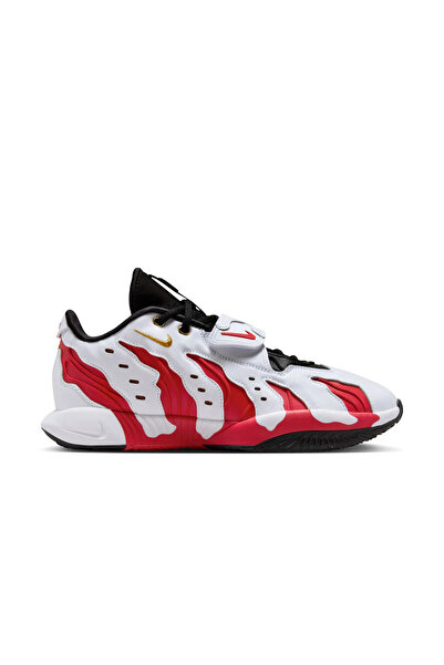 Nike حذاء كرة السلة للرجال من ليبرون جيمس برايم 96 'فارسيتي ريد' (مقاس ضيق) H...