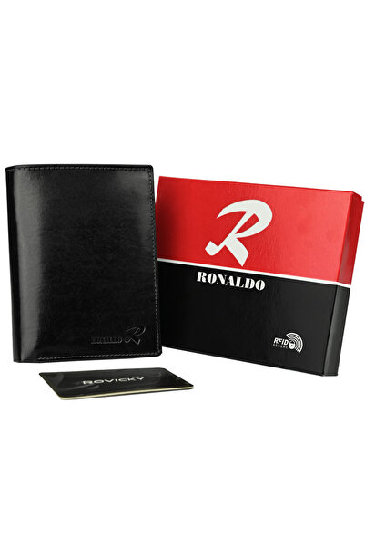 Other Portofel bărbătesc spațios, vertical, din piele strălucitoare - Ronaldo