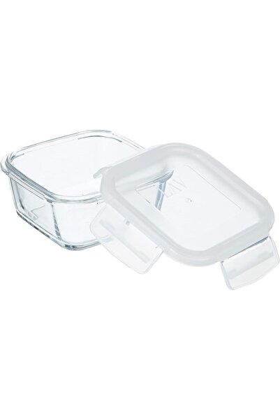 Mask L Av Fresco Square Lockable Glass Storage Container Set of 2 720 Cc