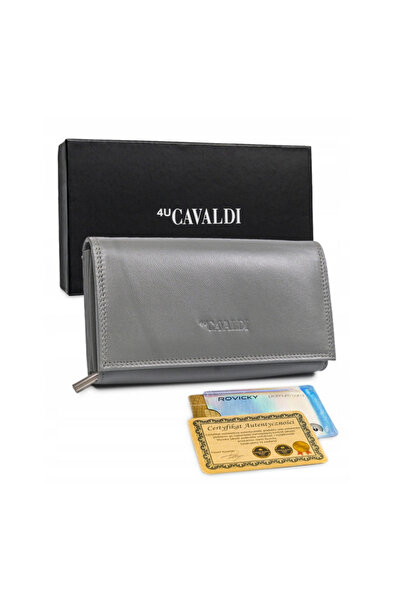 Other Large women's leather wallet with snap closure - 4U Cavaldi