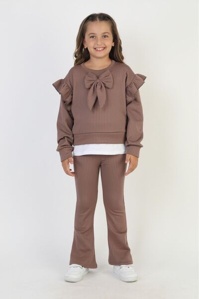 HÜMAKİDSWEAR طقم مكون من قطعتين للأطفال قماش مجدّل