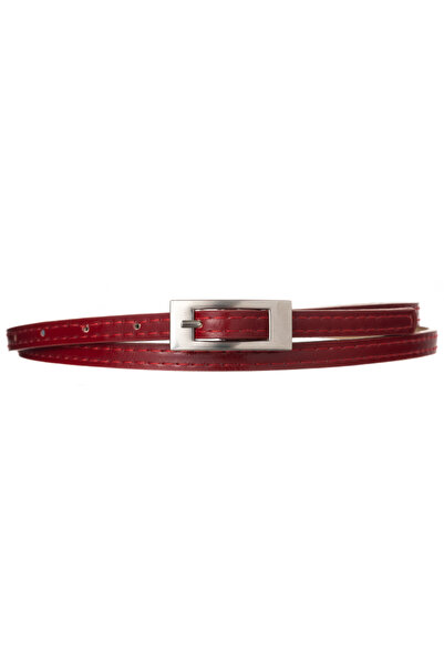 Other Women's PU narrow belt 0.9 cm BB-CV-11 RED 110