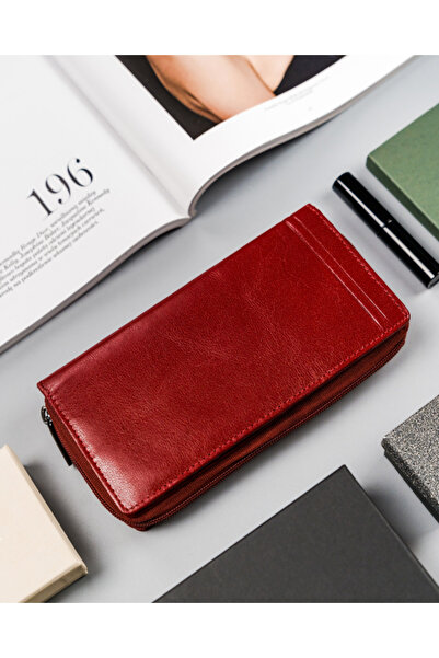 Other Large women's leather wallet with zipper - Rovicky