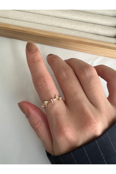 ringbox Gold Pink Tone Crispy Ring