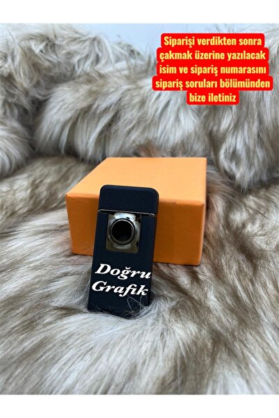DOĞRU GRAFİK Kişiye Özel İsimli Ve Tuşlu Çift Ateşli Çakmak