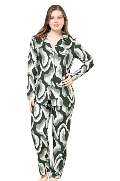 bipamuk Serenelle Long Sleeve Cotton Fabric Women's Pajama Set S/3Xl