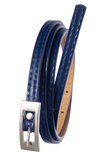 Other Curea de damă din PU îngustă 0,9 cm BB-CV-11 ALBASTRU 105