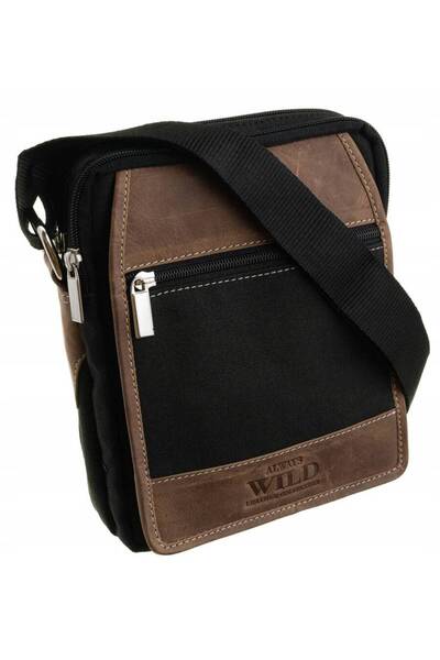 Other Geantă de mână bărbătească din material textil și piele - Always Wild