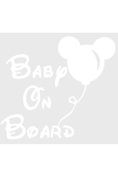 Oracal Sticker auto Baby on Board, 18cm, alb