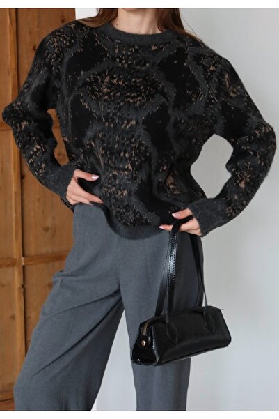 AÈC PRIVÈ Pulover de damă, sezon nou, de calitate premium, cu textura moale, imprimeu leopard 777