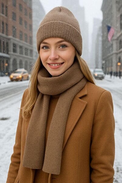 FELLMENS Tricotaj maro eșarfă pentru femei Set de 2 160x20 cm