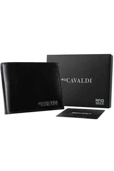 Other Portofel din piele 0035-BS-RFID NEGRU