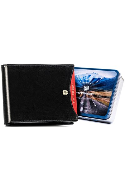 Other Portofel din piele PTN 304.01 2-1-1 negru+roșu