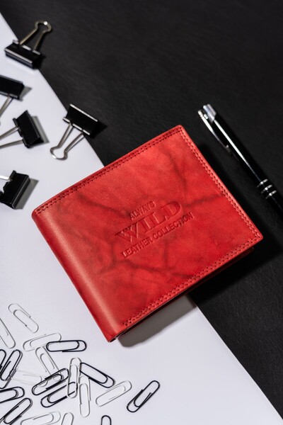 Other Men's leather wallet AW-N7-MAL-0189 Red
