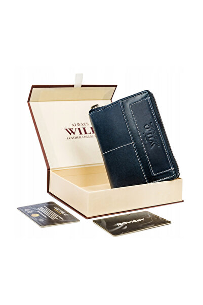 Other Portofel mare din piele cu portret și RFID - Always Wild
