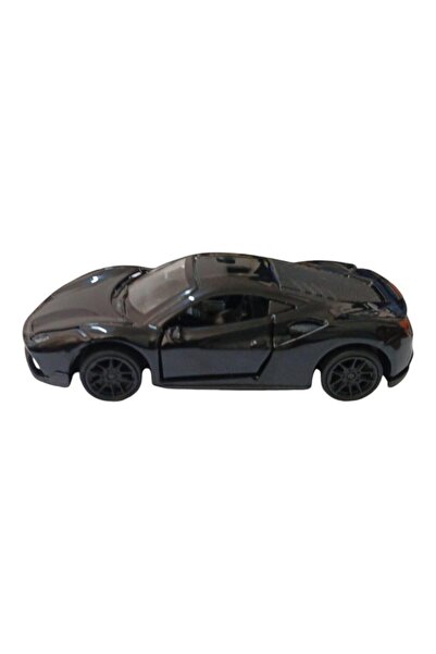 PAZAR DÜNYASI Pull Drop Metal Car - 4311B - Black (Lisinya)