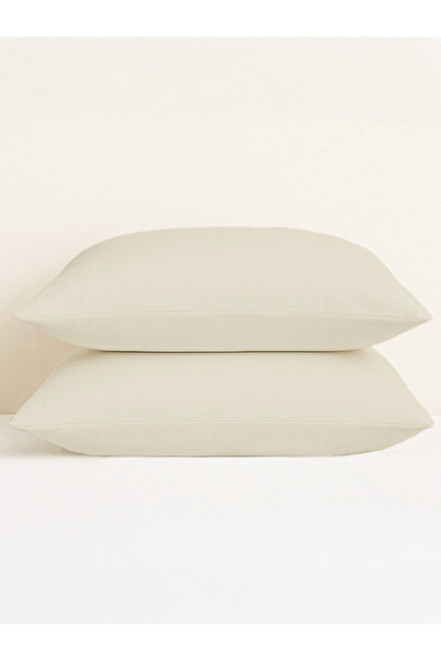 PureText | Purecomfort | 100% Natural Cotton 2-Piece Pillowcase Set | Stone