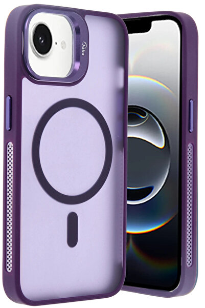 Joko غطاء TECHMRT لعدسة آيفون 16E مع تقنية Magsafe - (12502) بنفسجي غامق