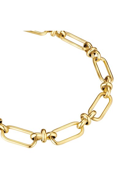 True Rebels Edelstahlarmband Armband Edelstahl gelbgold