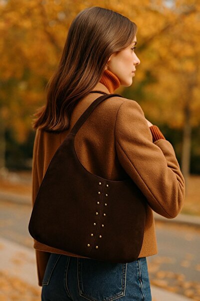 citycenterfashion Women's Trock Suede Shoulder Bag Cty-Lbn-1056