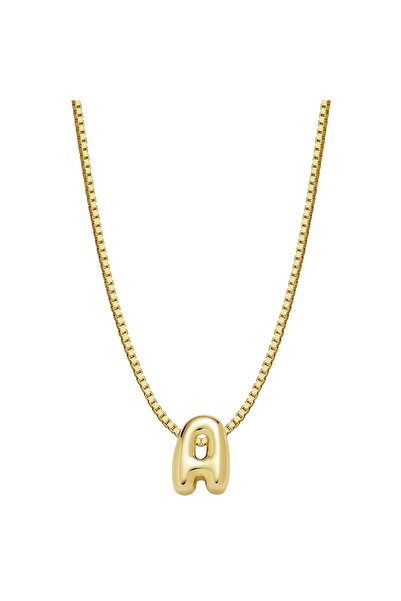 Glanzstücke München Silberhalskette Kette mit Anhänger Sterling Silber gelbgold