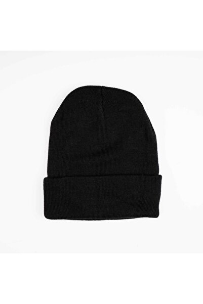 Generic Winter hat with fur lining, black, 3 pieces