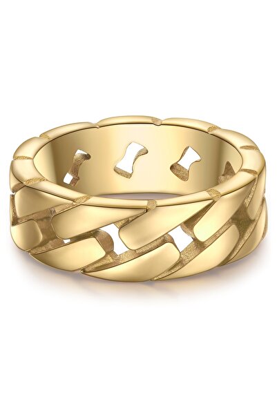 True Rebels Edelstahlring Ring Edelstahl gelbgold