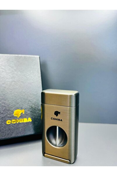 COHİBA 3 Torch Pürmüz Alevli Puro Makaslı Profesyonel Çakmak