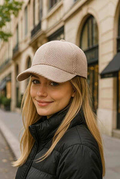 MARBERRY Șapcă pentru femei Pink Cashmere Knitted