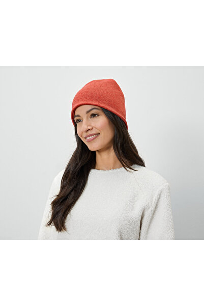 Tchibo Knitted Fleece Beanie, Orange