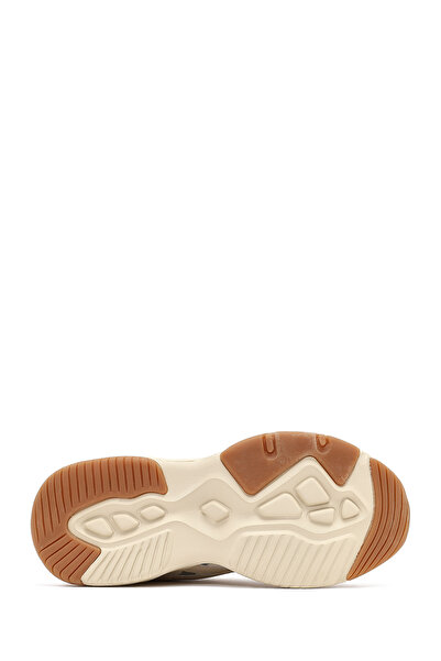 Derimod Kadın Bej Bağcıklı Kalın Tabanlı Sneaker 25AFD494114