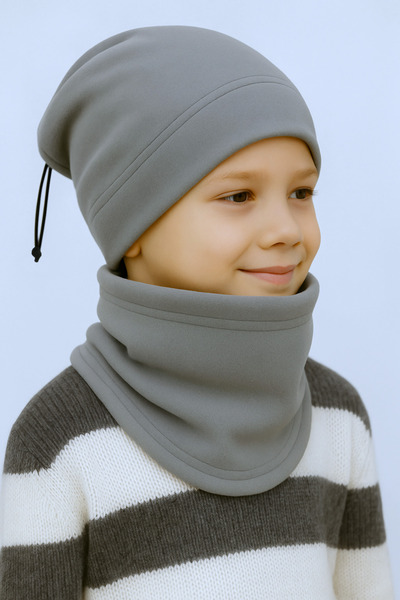 Homy Life Thermal Polar Winter Set of 2 – Drawstring Beanie & Neck Gaiter Scarf | Windproof Soft Balaclava Hat