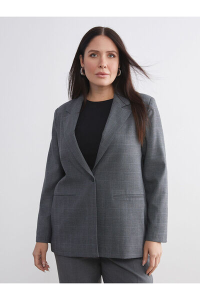 LC Waikiki Jachetă blazer pentru femei în carouri Vision New Season