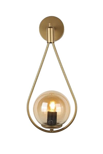 LBX LİGHTİNG BOX Yıldız Home Damla Wall Lamp Single Antique Honey Glass Chandelier