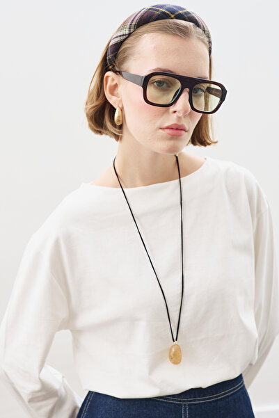 Manuka Boat Neck Long Sleeve T-Shirt Ecru