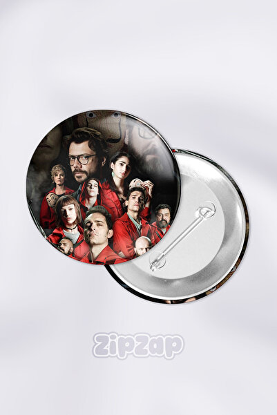 ZipZap مجموعة شارات زينة للحقائب من سلسلة La Casa de Papel مع دبابيس (قطعة وا...