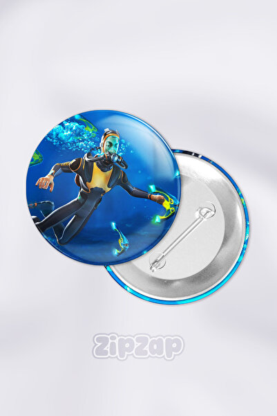 ZipZap Set de insignă cu buton pentru jocuri video Subnautica (1 buc)