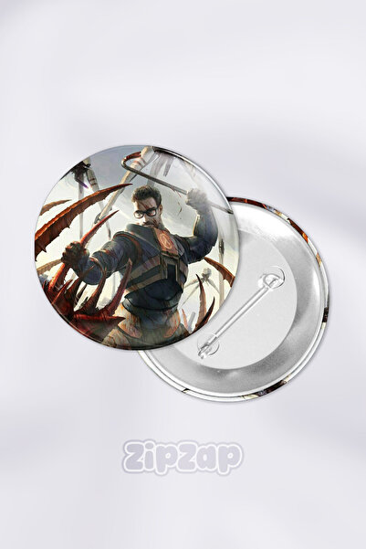 ZipZap Σετ σήματος με κουμπιά με καρφίτσα Half Life Video Game (1 ΤΕΜ.)