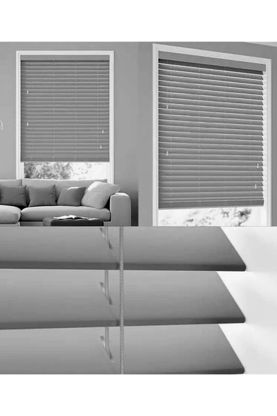 YS PERDE TASARIM Wooden Blinds %100 Doğal Ahşap Jaluzi Perde 50mm,Alüminyum K...