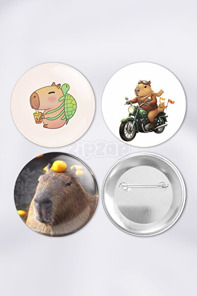 ZipZap Set de insignă cu buton cu ace, ornament pentru geantă, drăguț și drăg...