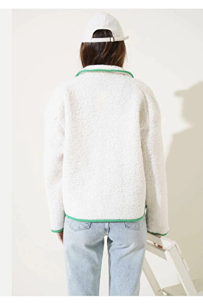 civetta Women's Lamb Coat with Zipper Pocket Detail