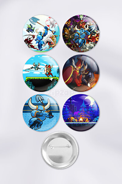 ZipZap مجموعة شارات زينة لألعاب الفيديو من شوفل نايت (6 قطع)