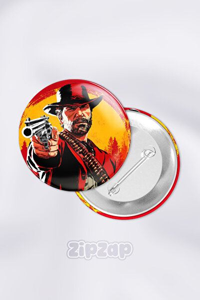 ZipZap مجموعة شارات زينة لحقيبة ألعاب الفيديو ريد ديد ريديمبشن 2 (قطعة واحدة)