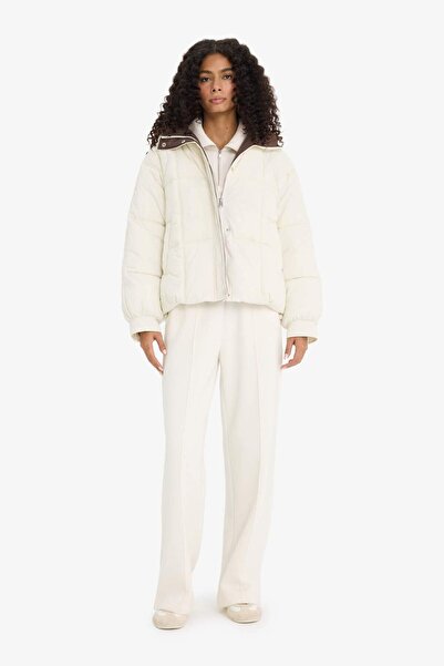 DeFacto Regular Fit Hooded Zippered Puffer Jacket (25 Wn)