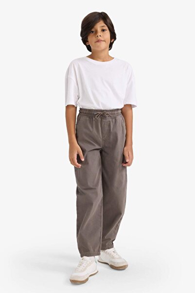 DeFacto Boy's Baggy Fit Standard Leg Gabardine Trousers G3114A825Au