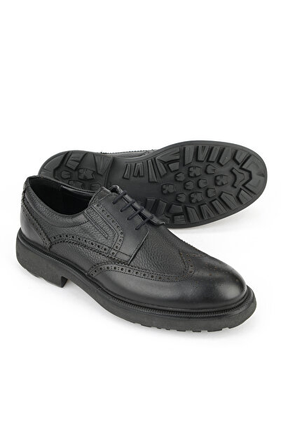 Ziya , Men's Genuine Leather Shoes 1531007Z4205 Black