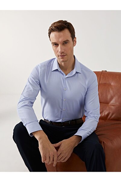 LC Waikiki LCWAIKIKI Formal Slim Fit Long Sleeve Striped Poplin Men's Shirt