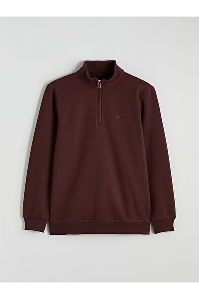 LC Waikiki Ανδρικό χοντρό φούτερ SOUTHBLUE με φερμουάρ ψηλός λαιμός