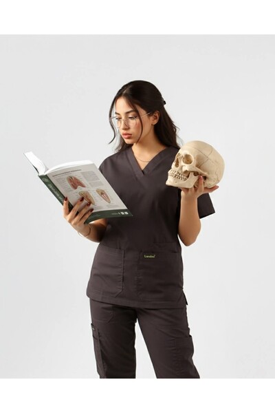 Landau Lando brand medical uniform, gray color, for men and women