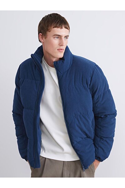 LC Waikiki XSIDE Standart Kalıp Dik Yaka Kadife Erkek Şişme Mont